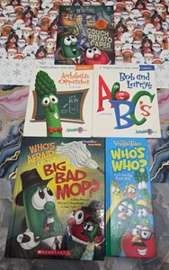 VEGGIE TALES - LOT OF 5 HARDCOVER BOOKS & POSTER - SE PHOTOS FOR TITLES - Bild 1 von 11