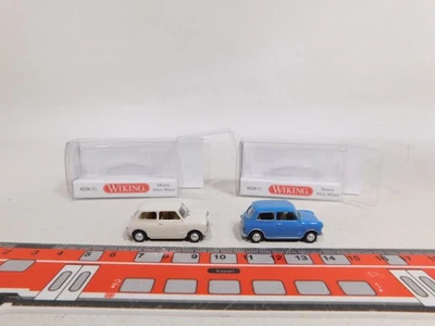 2X Wiking H0 1:87 Modello Morris Mini-Minor 0226 01 0226 02 Mint+Box #DV826-0,5 - Immagine 1 di 3