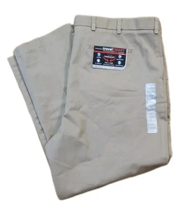 Pantalones Roundtree & Yorke para Hombres 46x30 TravelSMART Frente Plano Expansor Cintura NUEVO - Imagen 1 de 6