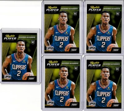 2018-19 Panini Player of the Day Shai Gilgeous-Alexander Rookie RC Lot (5) #R8 - Image 1 of 2