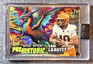 2024 Wild Card Alumination Sam Leavitt Dino-Might Prehistoric 1/1 Arizona St. - Bild 1 von 2
