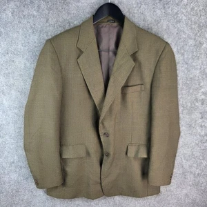 Vintage Huntley Jacket Mens Large Brown Houndstooth Blazer Wool Australia 13246 - Picture 1 of 12