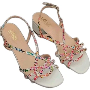 KESS MADE IN SPAIN DAMEN RIEMCHEN SANDALEN BUNT GRÖßE 40 TOP ZUSTAND  - Bild 1 von 7