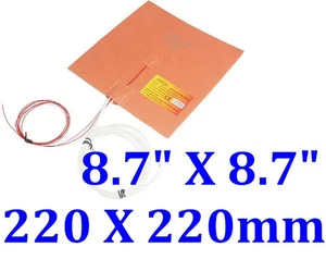 8,7" x 8,7" 220 x 220 mm 500 W Cube Prusa i3 RepRap 3D Drucker CEUL Heizbett Pad - Bild 1 von 12