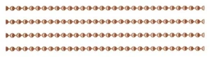 Pure COPPER BALL by-the-Foot Bulk CHAIN 2.4mm + one clasp per ft Nickel-free - Picture 1 of 1