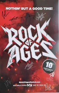 Rock of Ages - Off- Broadway signierte Fensterkarte / Poster - 2008 - Bild 1 von 1