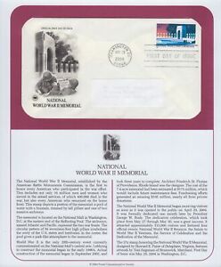 2004 World War II Memorial WWII Sc 3862 FDC with PCS cachet on info page