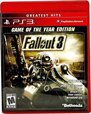 Fallout 3 GOTY PS3 PlayStation 3 Videospiel des Jahres Edition UK Release - Bild 1 von 2