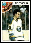1978 Topps Hockey Lee Fogolin 27 Sabres Buffalo