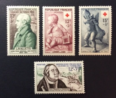 BroadviewStamps France #B284, #B300-02 MH F-VF - Image 1 of 2