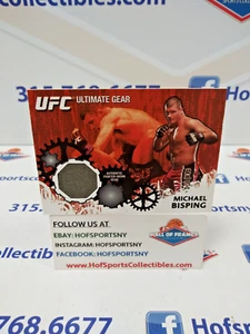 2010 TOPPS UFC ULTIMATE GEAR MICHAEL BISPING GEAR RELIC UG-MB - Picture 1 of 3