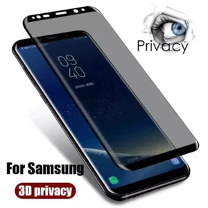Screen Protector For Samsung S23 Ultra S22 S21 Privacy Tempered Glass Curved - Picture 1 of 11