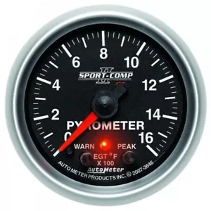 Medidor pirómetro Autometer Sport-comp II 0-1600 F 3646 - Imagen 1 de 1