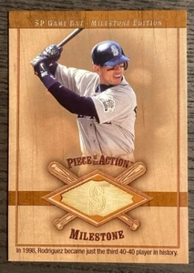 2001 Upper Deck SP Piece of the Action Alex Rodriguez #M-AR Bat Relic! #4626 - Picture 1 of 2