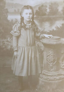Antique Cabinet Photo Cute Young Girl with Ringlets Portland, Or Eastman