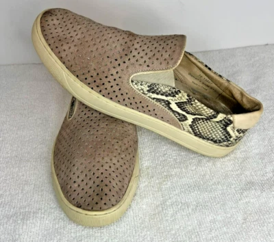 JOHNSTON & MURPHY Zapatillas sin cordones 78-13867 Zapatos Mujer Talla 8.5 M Piel de serpiente Foto 1 de 4