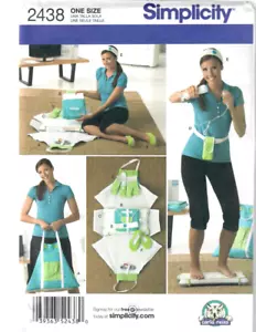 FITNESS GAME Accessories Slippers S-M-L Sewing Pattern Simplicity 2438 UC/N - Picture 1 of 4