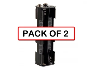 (PACK OF 2) VELLEMAN BH382 BATTERY HOLDER FOR 8 x AA CELL (WITH SNAP TERMINALS) - Picture 1 of 2