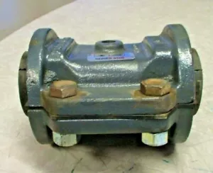FLEX-VALVE 9500 Air Operated Pinch Valve 1" Flanged CI Body Rubber Sleeve - Picture 1 of 12