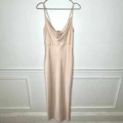 Vestido midi BHLDN Cali satinado Charmeuse en Oyster para mujer 4 Foto 1 de 4