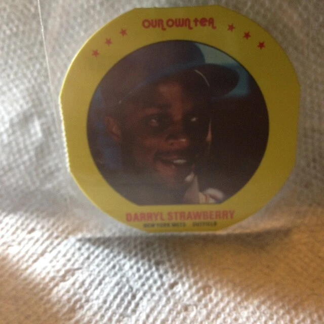1987 Our Own Tea Darryl Strawberry Disc # 1 of 20 (qty 22) FREE SHIPPING - Image 1 of 1