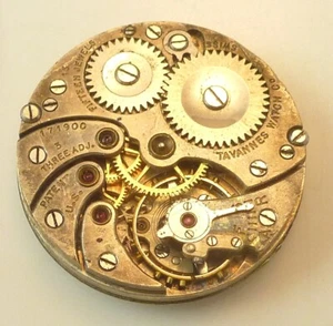 Tavannes 15 Jewel Wrist Watch Movement - Good Balance - Parts / Repair - Picture 1 of 5