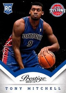 2013-14 Prestige #196 Tony Mitchell RC Detroit Pistons