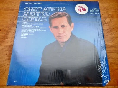 Chet Atkins ‎♫ Mister Guitar ♫ 1967 RCA Records Vinyl LP Near Mint in Shrink - Image 1 of 3