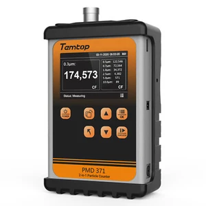Temtop PMD371 Professional Particle Counter:2-in-1 Particulate Sensor Cleanroom - Picture 1 of 7
