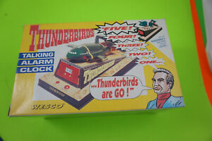 RARE THUNDERBIRD 2 WESCO 1992 TALKING ALARM CLOCK BOXED Unused works NICE !
