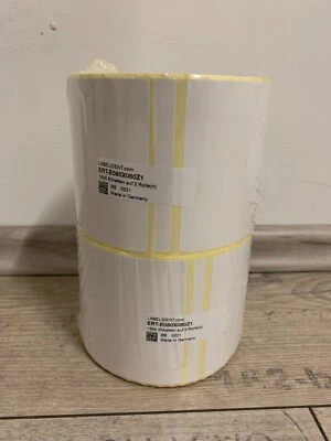 2er Pack Thermoetiketten 80 x 80 mm LABELIDENT Thermo Eco Etiketten