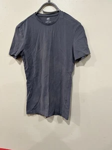 H&M Herren T-Shirt Gr. XS Rundhals Grau Kurzarm - Bild 1 von 4