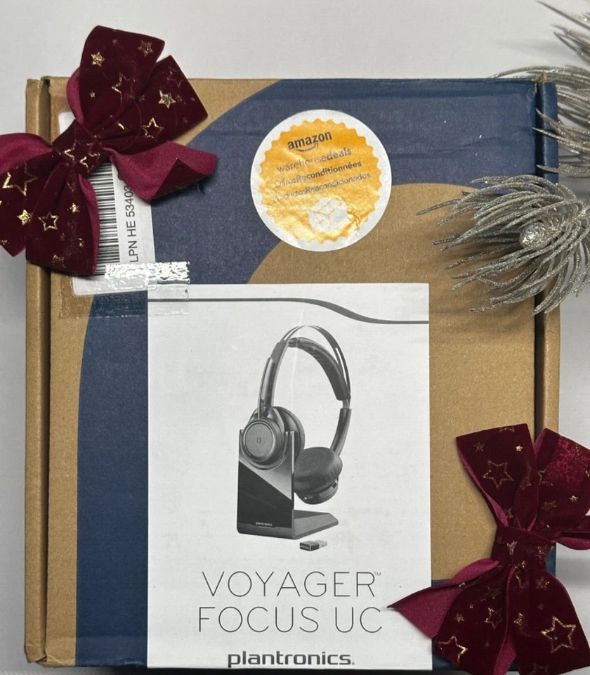 Plantronics Voyager Focus UC Ohraufliegende Kopfhörer-Schwarz W23-JU7522 - Bild 1 von 3