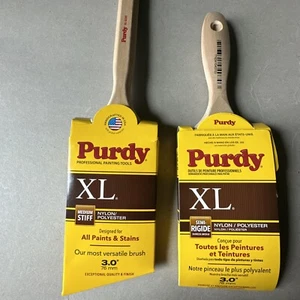 3" Purdy XL Glide Angled And Flat Brushes. 2ct Set - Picture 1 of 1