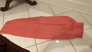 100% Cotton Coral Poppy Peach Orange Pakistani Indian Salwar Shalwar USA Seller - Bild 1 von 5