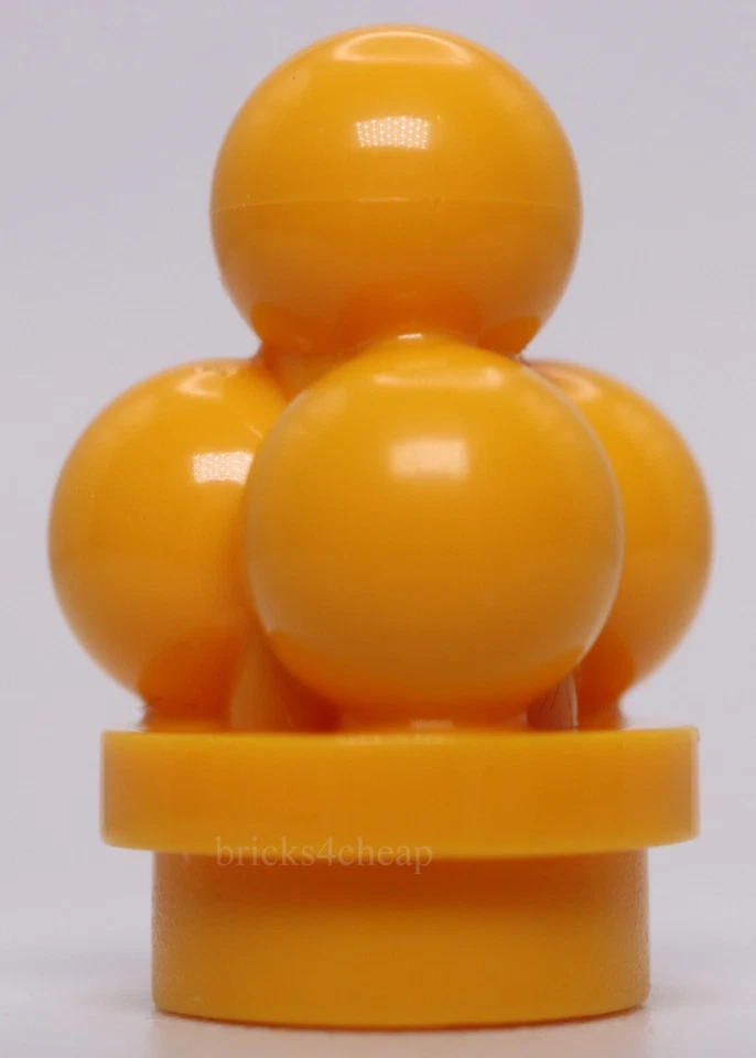 Lego 3x Bright Light Orange Ice Cream Scoops - Image 1 of 1