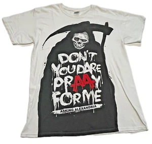 ASKING ALEXANDRIA DON'T YOU DARE PRAAY FOR ME 2013 Vintage T-SHIRT GILDAN COTTON - Picture 1 of 7