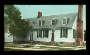 c1930 Lantern Slide of the John Blair House Williamsburg, Virginia by J.A. Glenn - Picture 1 of 3
