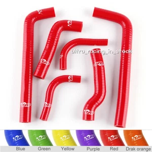 ZAP RED FOR 99-06 GAS GAS EC 200 250 300 SILICONE RADIATOR COOLANT HOSES SET - Picture 1 of 12