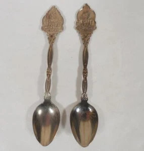 Walt Disney World Disneyland Souvenir Spoon Lot of 2, Made in Holland - Picture 1 of 5