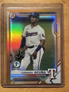 2021 Bowman Draft Orange Foil LuisAngel Acuna /25 1st Edition - Picture 1 of 4