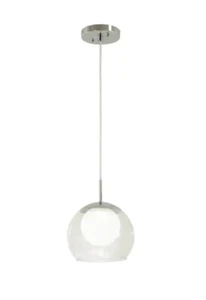 Home Decorators Collection Melinda 40-Watt Equivalence Chrome Integrated LED Min - Picture 1 of 1