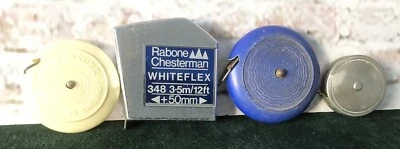 Joblot x 4 Assorted Vintage Tape Measures Inc Dean/Rabone Chesterman + Others - Image 1 of 4