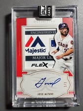 Jose Altuve 2020 Auto Topps Definitive Collection Laundry Tag Patch #1/1