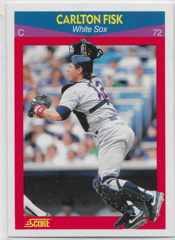 1990 Score Superstars #70 Carlton Fisk HOF Chicago White Sox - Image 1 of 1