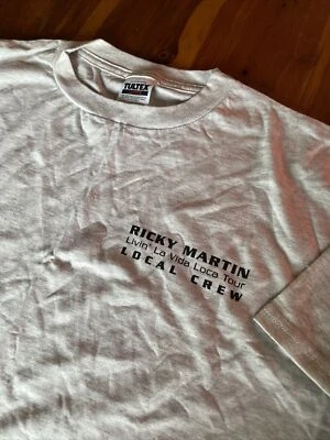 Vintage 1999 Ricky Martin Livin La Vida Loca Crew Tour Shirt - Image 1 of 4