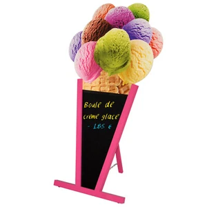 Stop Trottoir COLORÉ Crème Glacée, chevalet de publicitaire pour Café Restaurant - Zdjęcie 1 z 12