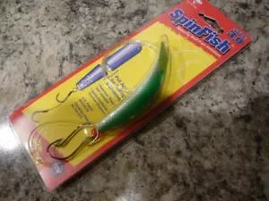 SpinFish 3.0 Yakima Bait "" GLO/FLO GRN TOP/PL SIDES "" Rotating Rigged - Picture 1 of 3