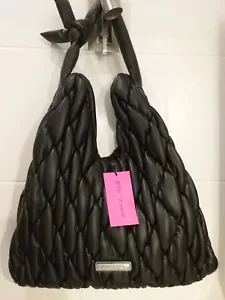 BETSEY JOHNSON XOLINKS black quilted, BM223430, tote, BNWT - Picture 1 of 15
