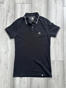 Pretty Green Polo Shirt - Size Xs - Black - oasis / indie mod - Picture 1 of 3